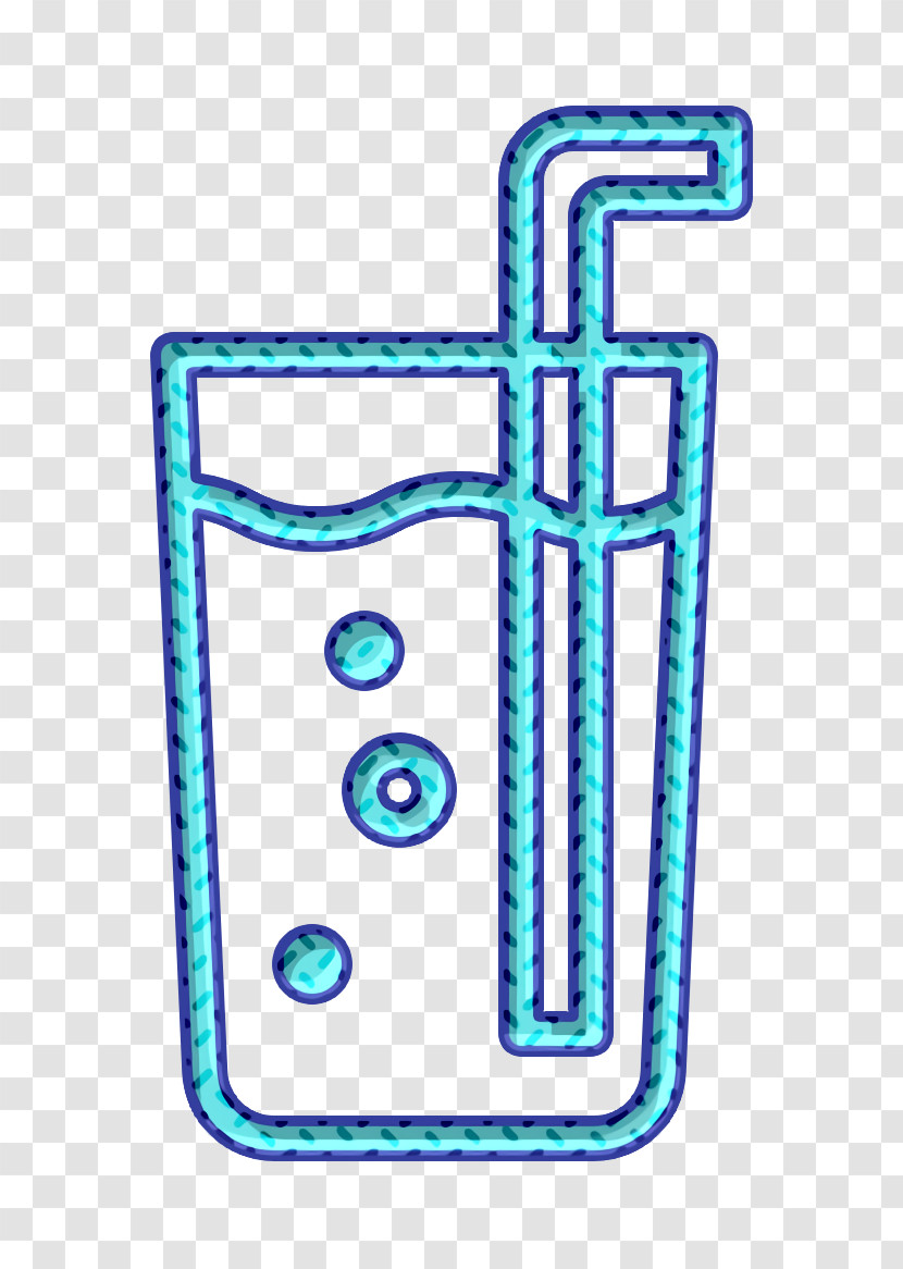 Straw Icon Coffee Shop Icon Glass Of Water Icon Transparent PNG