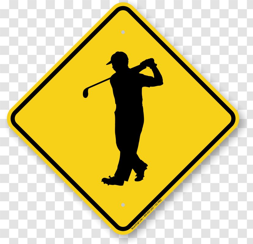 Traffic Sign Warning Image Symbol - Golfers Transparent PNG