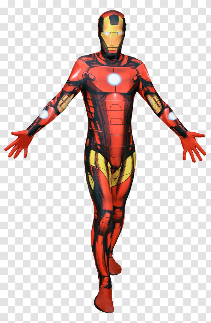 Iron Man Costume Party Morphsuits Superhero - Spandex Transparent PNG