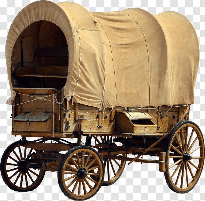 Covered Wagon Carriage Person Cart - Mule Transparent PNG