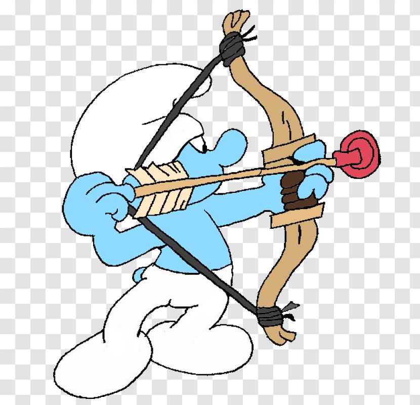 Clumsy Smurf Smurfette Papa Archery Clip Art - Pictures Of Transparent PNG