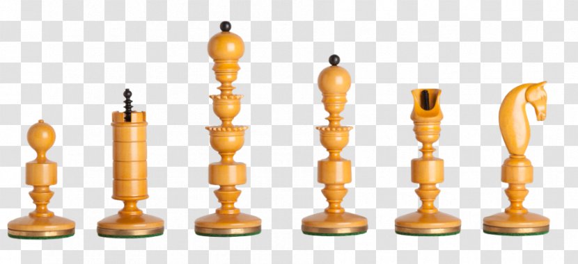 Staunton Chess Set Piece King Board Game - Antique Transparent PNG