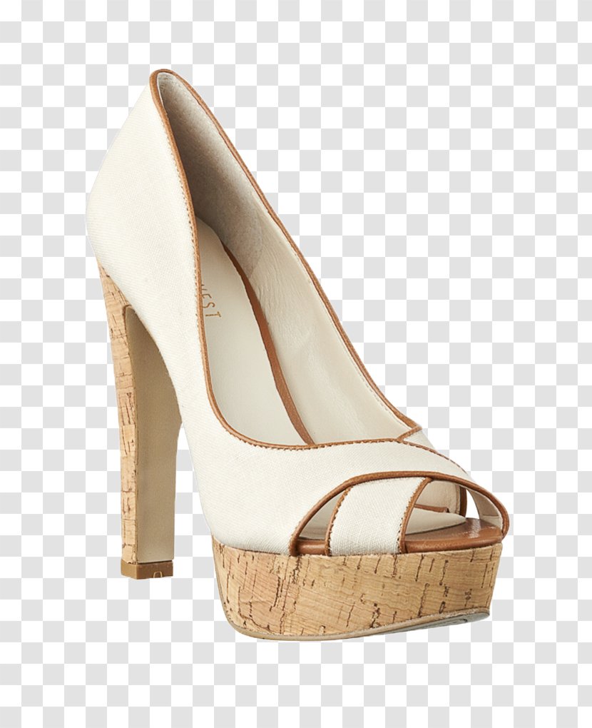 High-heeled Footwear Court Shoe Sandal White - Peach - Sandals Transparent PNG