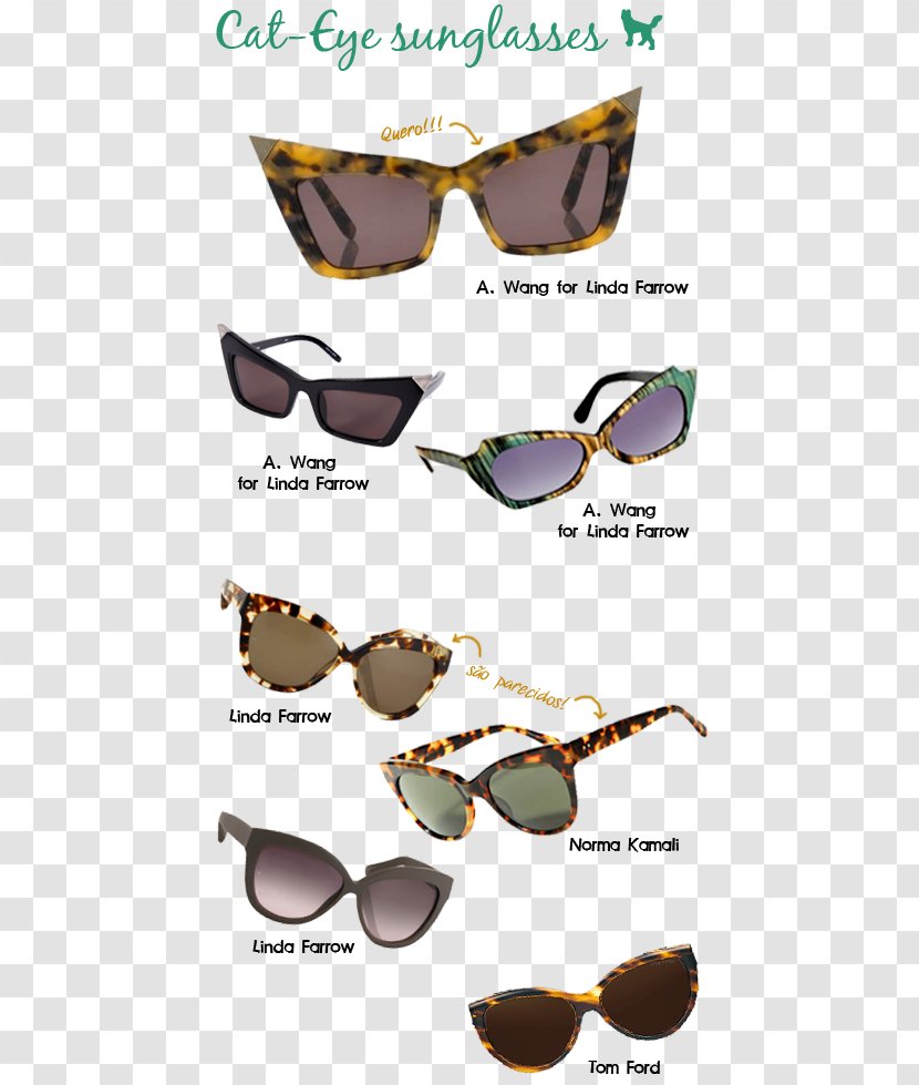 Glasses Goggles - Sunglasses - Cat Eye Transparent PNG
