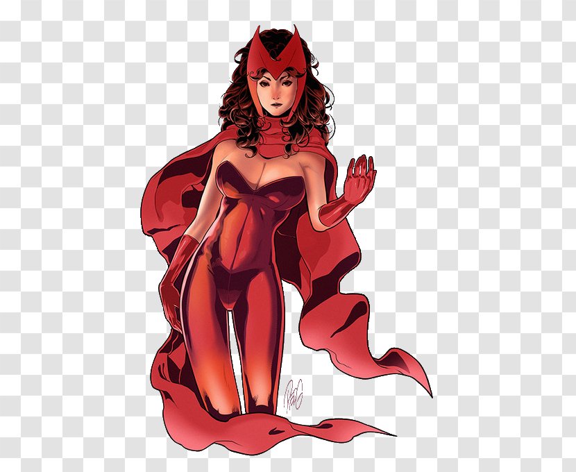 Elizabeth Olsen Wanda Maximoff Superhero Comics Comic Book - Watercolor - Scarlet Witch Transparent PNG