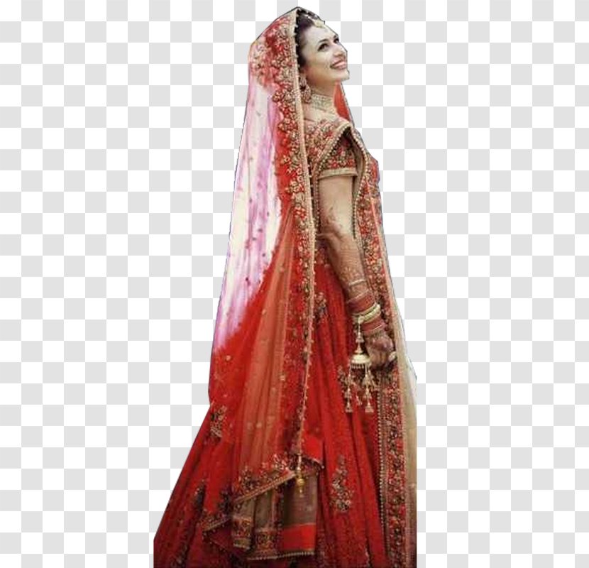 Sari Bride Indian Wedding Clothes Marriage Lehenga - Vivek Dahiya Transparent PNG
