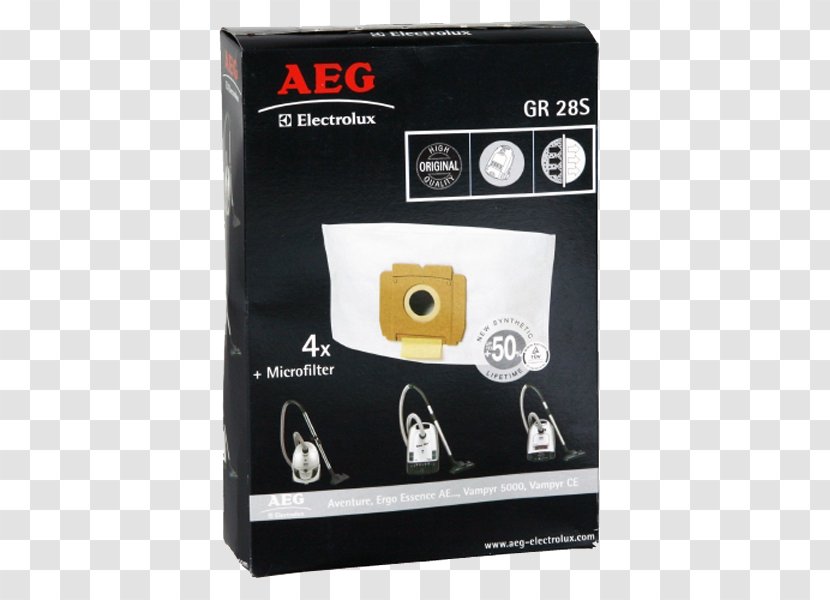 AEG Vacuum Cleaner Stofzuigerzak Electrolux Bag - Vampyr Transparent PNG