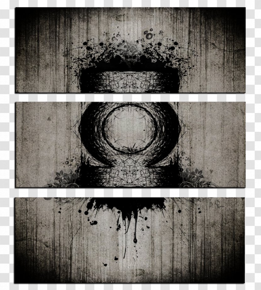 Abstract Art Concept Sketch - Black And White - Dark Fantasy Transparent PNG