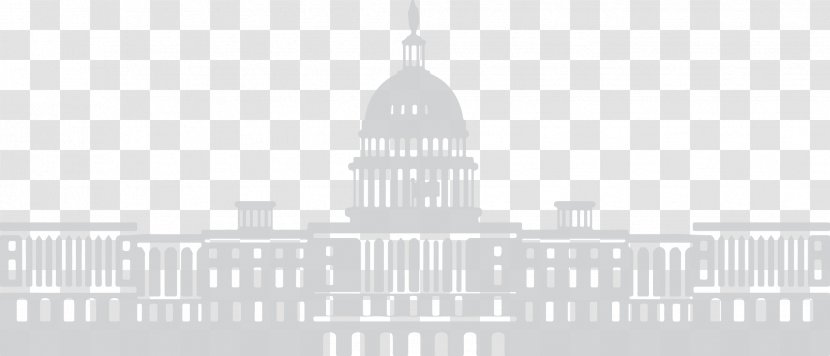 White House Building Tax Reform Black And Transparent PNG