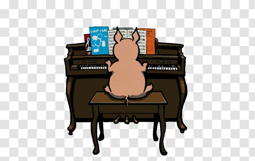 Player Piano Pig Cartoon Clip Art - Guinea - Play Transparent PNG