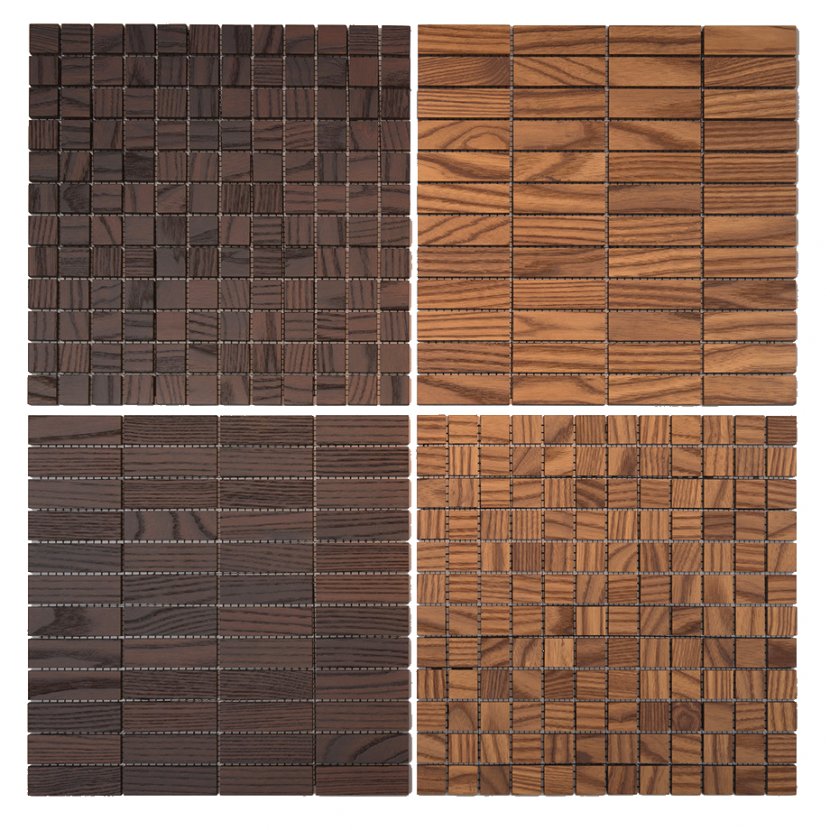 Tile Wood Stain Floor Mosaic Transparent PNG