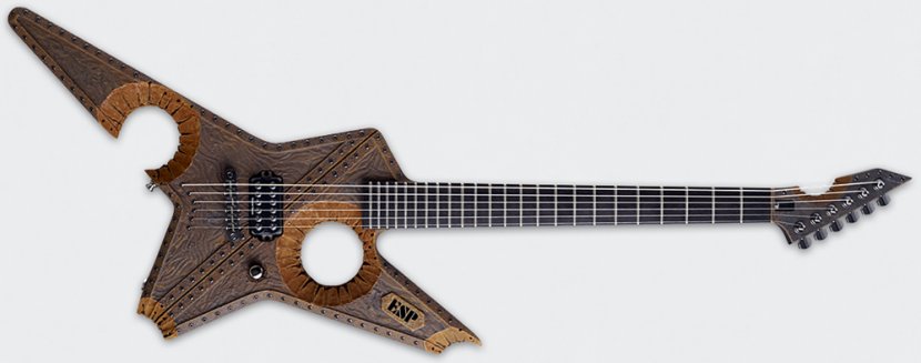 ESP M-II James Hetfield North Hollywood LTD EC-1000 Guitars - Guitar Transparent PNG