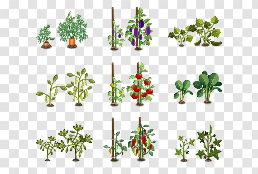 Game Design Illustration Agriculture Farm - Flowering Plant - Landscape Transparent PNG