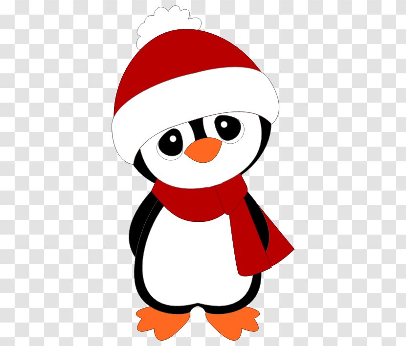 Penguin Drawing Christmas Clip Art - Vertebrate Transparent PNG