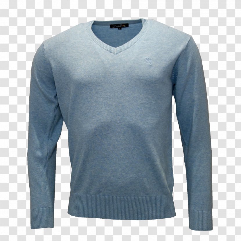 Sleeve Neck - Electric Blue - T Shirt Transparent PNG