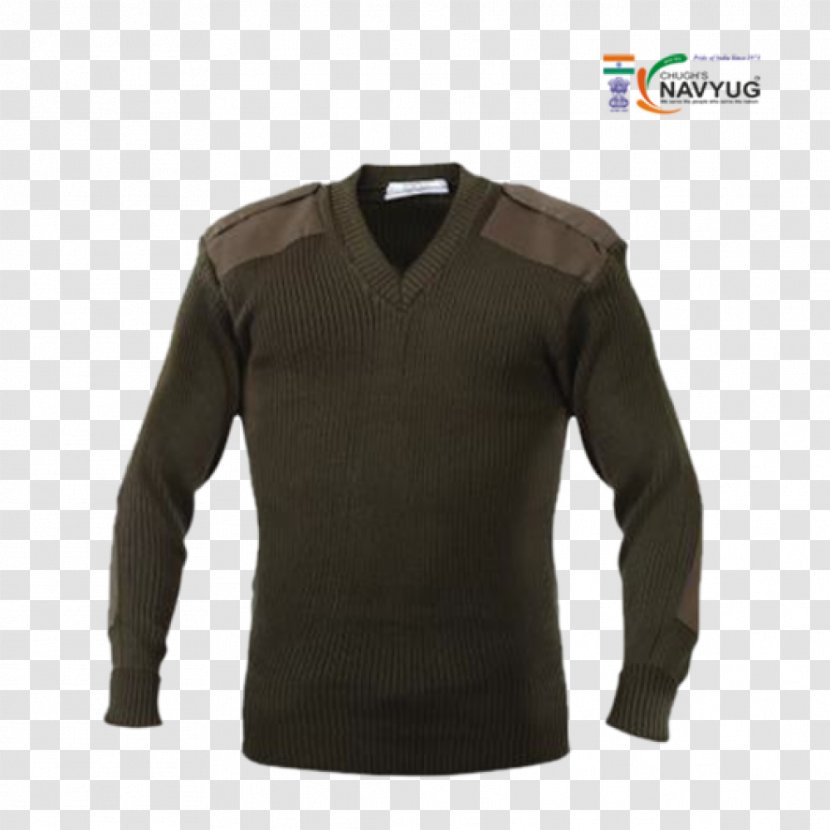 Sleeve Shoulder Drab Neckline Sweater Transparent PNG