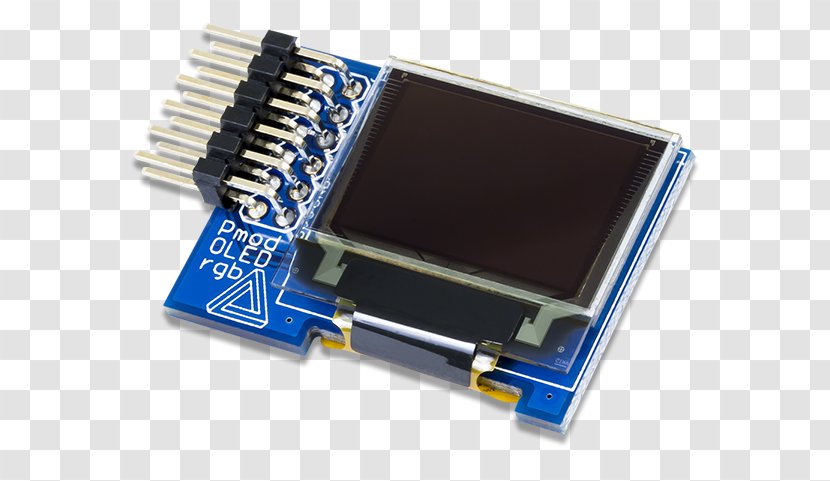 Microcontroller Pmod Interface Electronics OLED Seven-segment Display - Semiconductor Transparent PNG