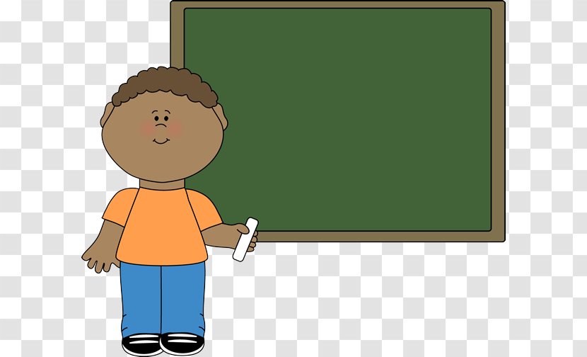 Cartoon Green Clip Art Blackboard Child Transparent PNG
