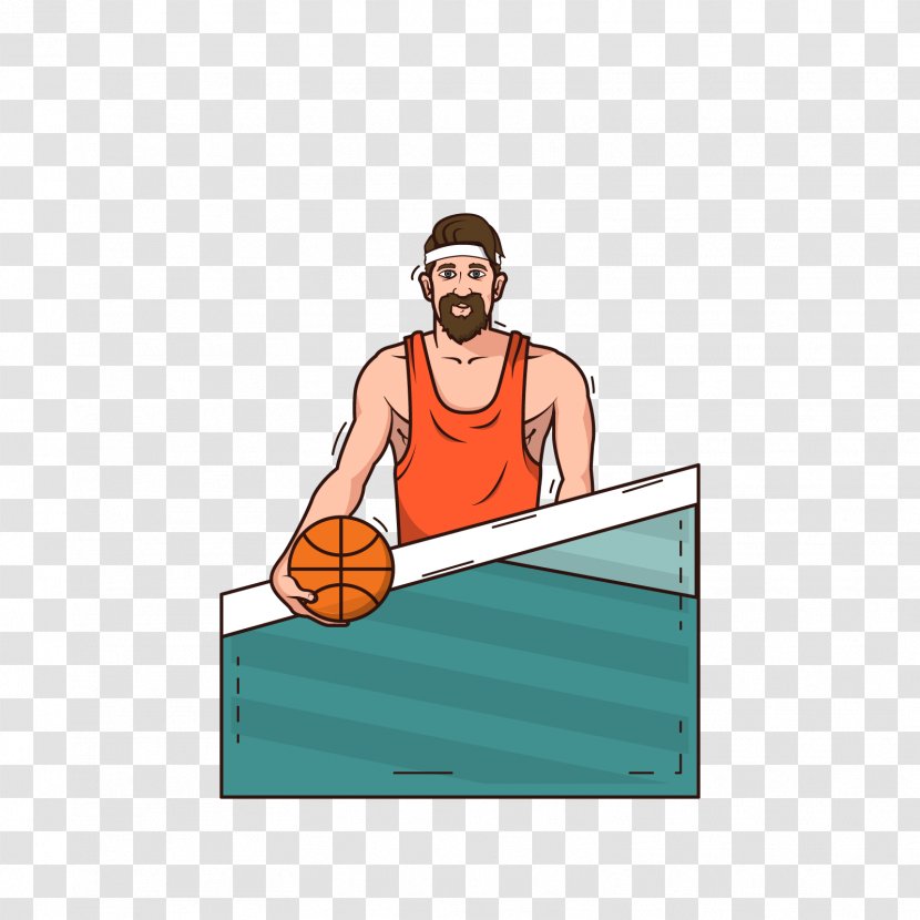 Basketball Player Illustration - Leisure - Vector Transparent PNG