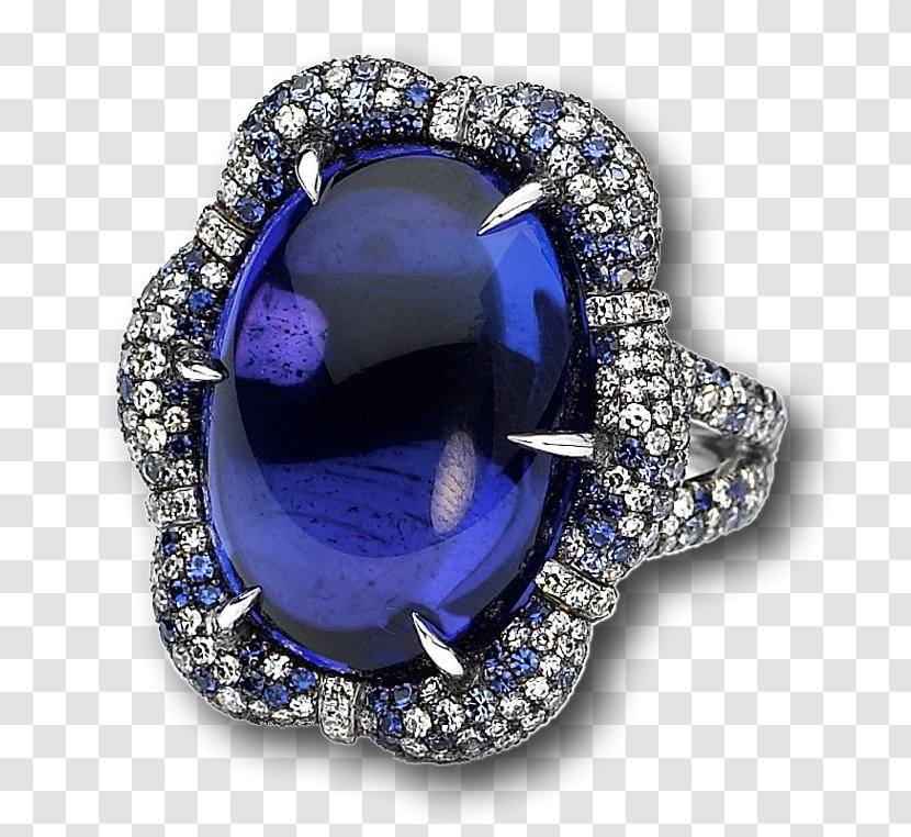 Sapphire Earring Engagement Ring Diamond - Van Cleef Arpels Transparent PNG