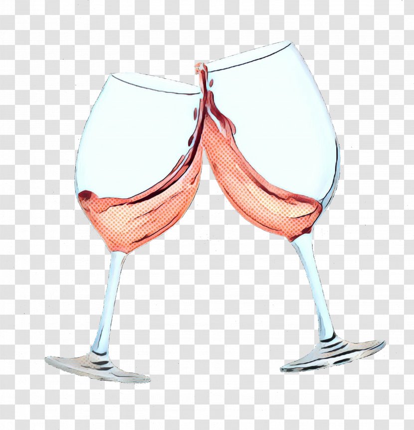 Retro Background - Champagne Glass - Dessert Wine White Transparent PNG