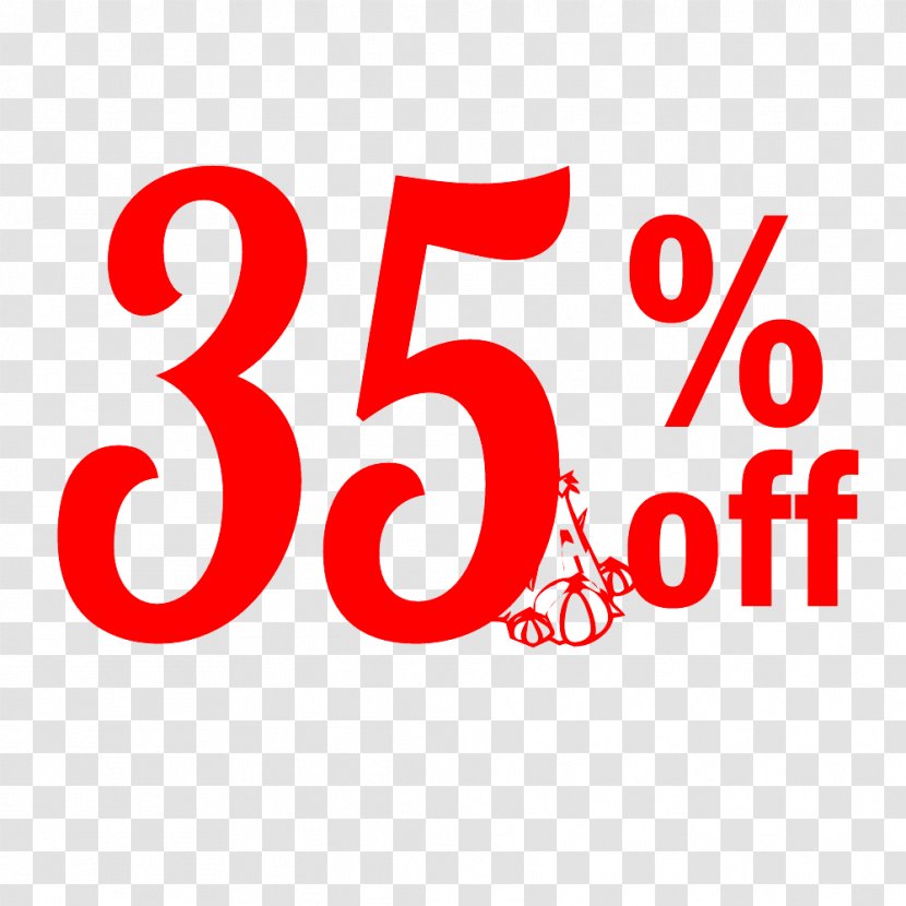 Thanksgiving Sale 35% Off Discount Tag. - Point - Number Transparent PNG