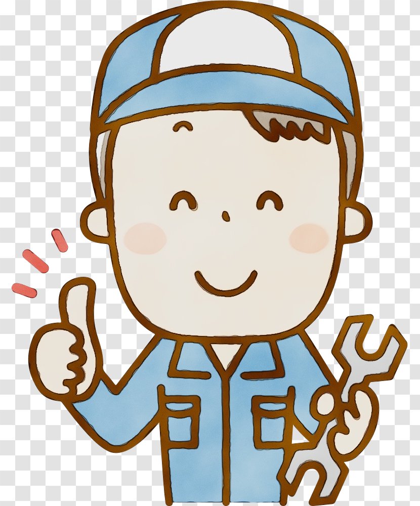 Facial Expression Cartoon Cheek Head Clip Art - Male - Happy Smile Transparent PNG