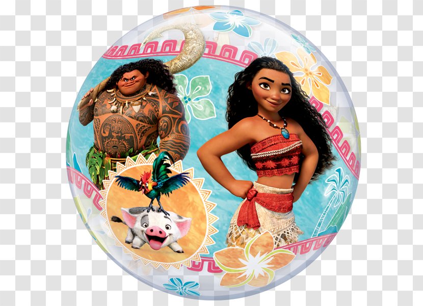Moana Gas Balloon Birthday Mylar - Party Transparent PNG
