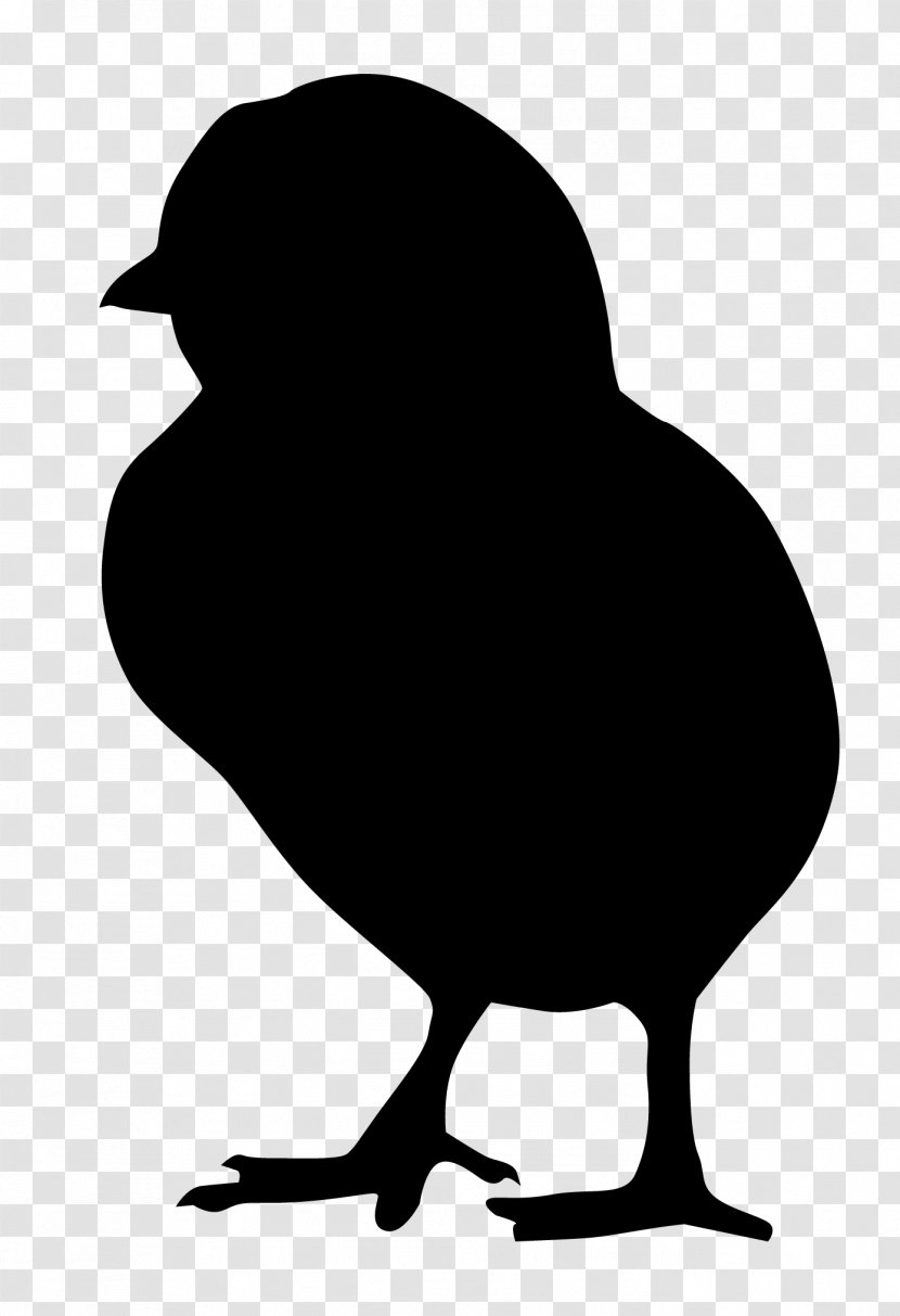 Bird Beak Silhouette Black-and-white - Blackandwhite Transparent PNG