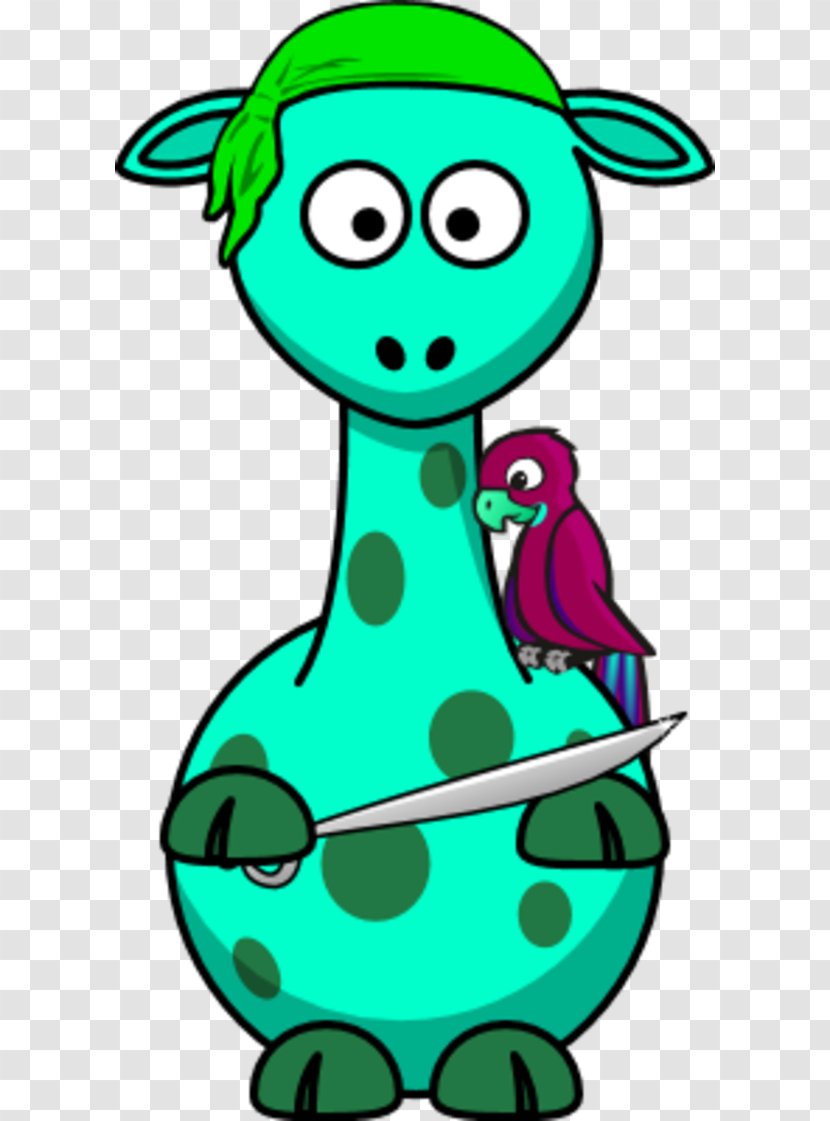 Baby Giraffes Cartoon Clip Art - Leaf - Hula Clipart Transparent PNG