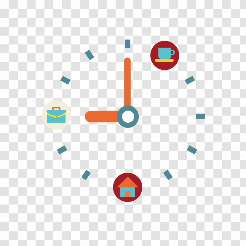 Time Management Consultant Business Planning - Vector Clock Figure Transparent PNG