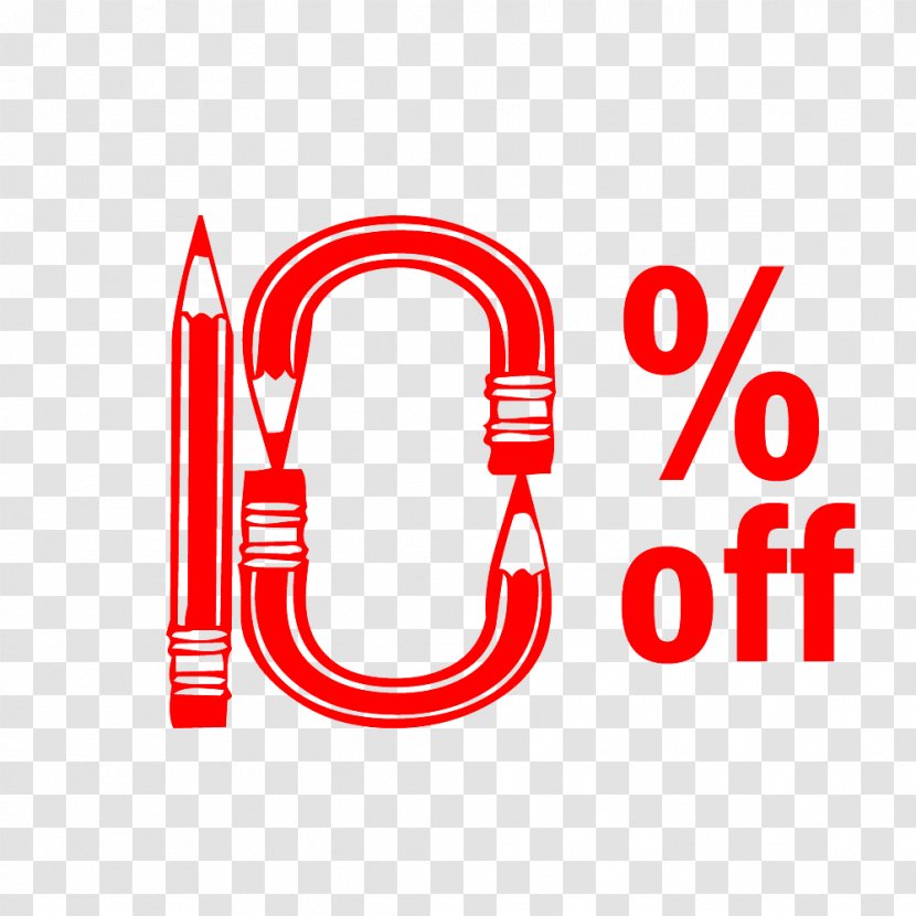 Back To School 10% Off Discount Tag. - Brand - Area Transparent PNG