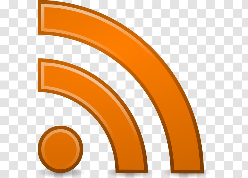 Web Feed News Aggregator Clip Art - Orange - Rss Icon Transparent PNG