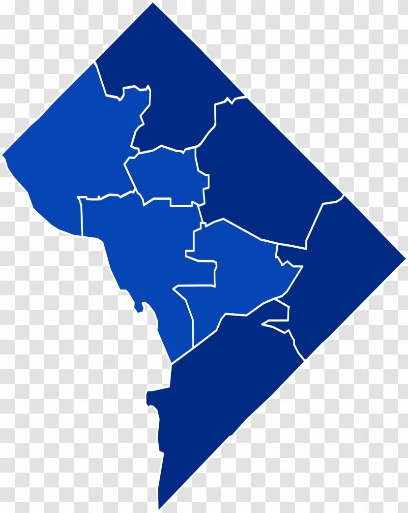 Washington, D.C. Mayoral Election, 2006 US Presidential Election 2016 2010 2014 - Blue - Electoral District Transparent PNG