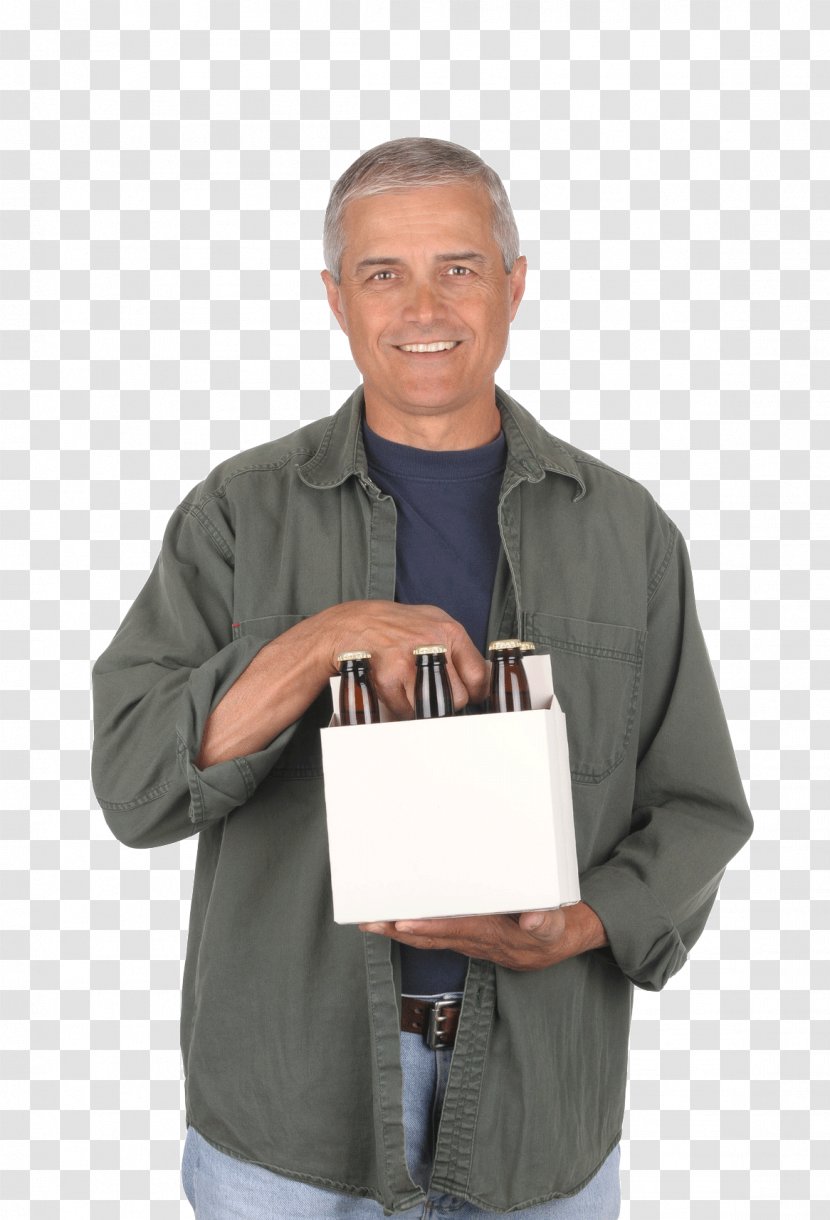 Beer Stock Photography Wine Bottle Drink - Middle-aged Male Lecturer Transparent PNG