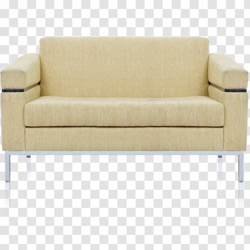 Loveseat Beige Couch Chair - Sofa Transparent PNG
