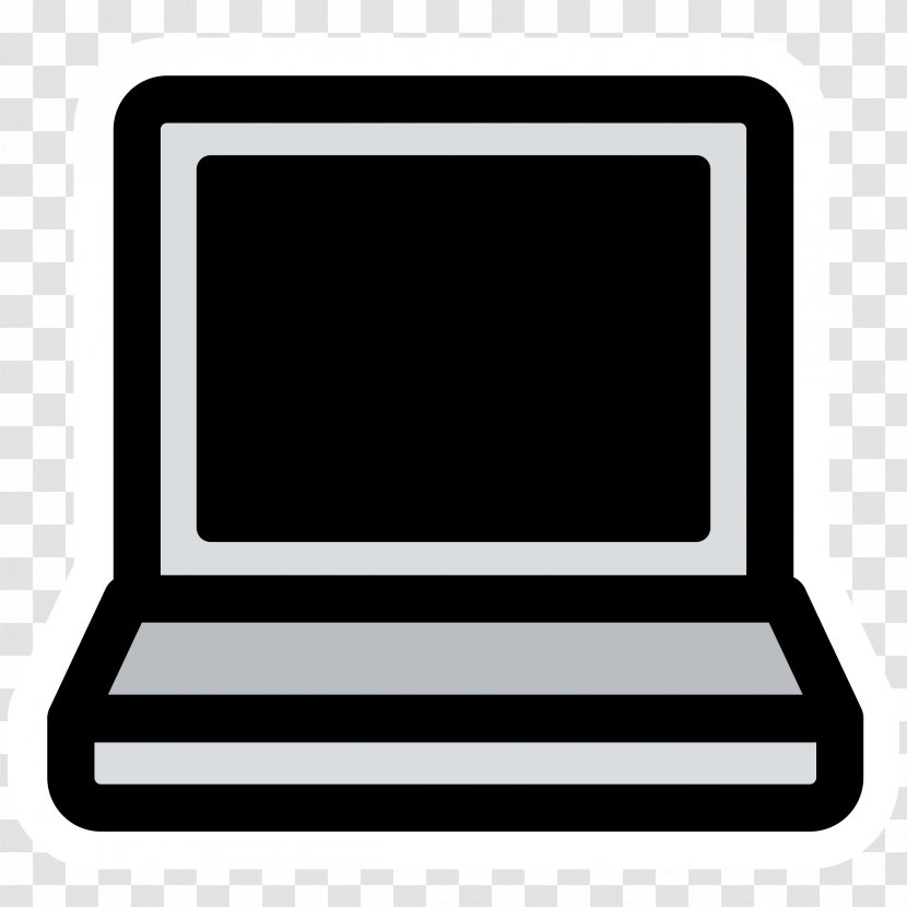 Laptop Computer Clip Art - Openoffice Draw - Primary Vector Transparent PNG