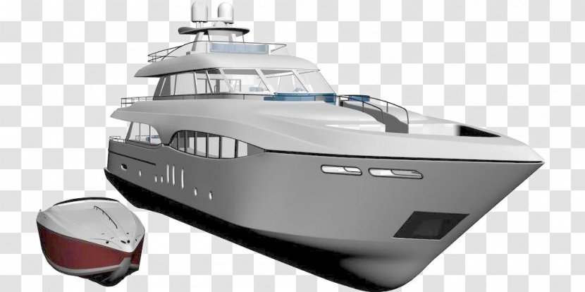 Luxury Yacht Cruise Ship - Vehicle - Textured 3D Transparent PNG