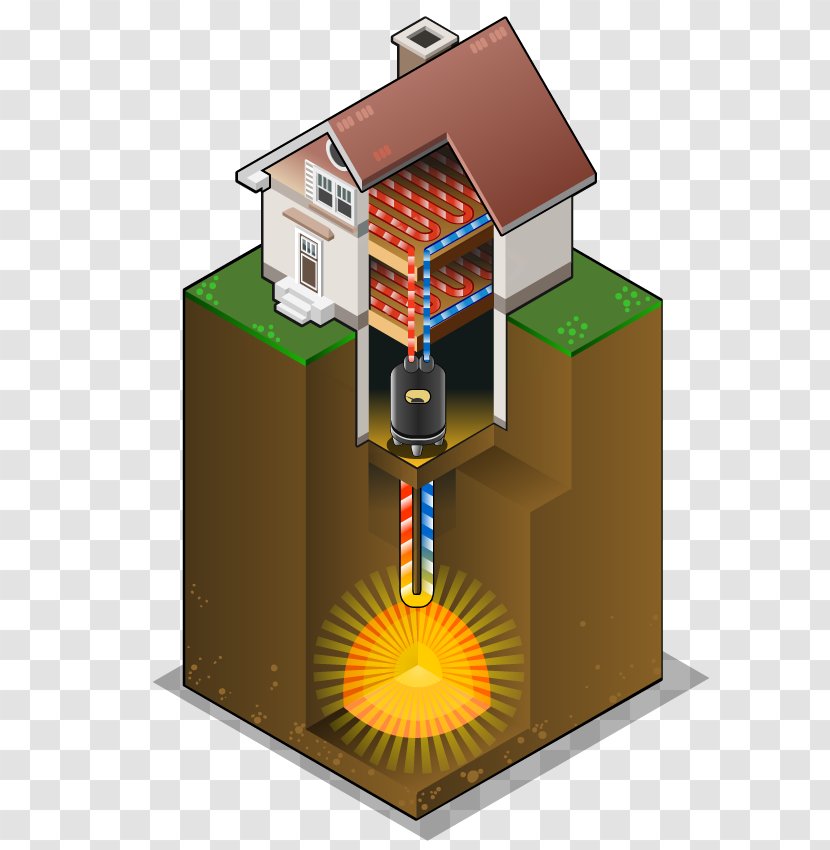 Geothermal Heat Pump Central Heating Energy - Machine Transparent PNG