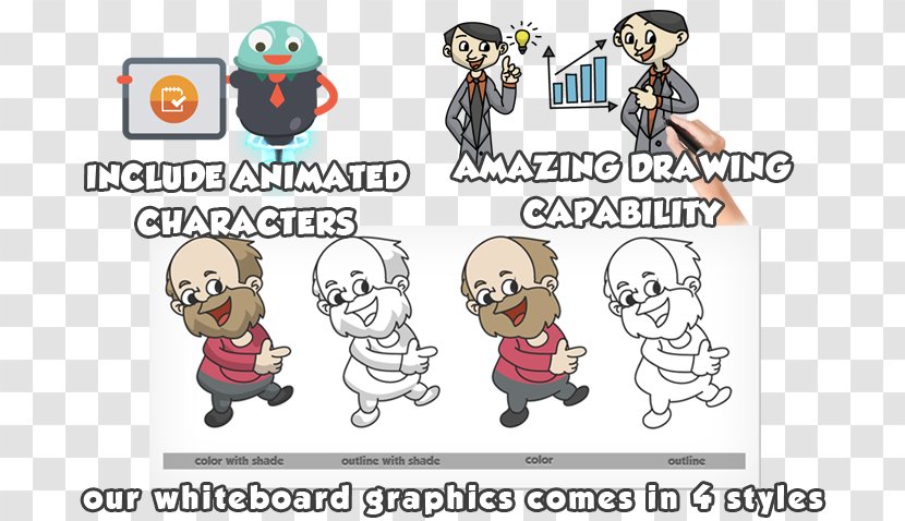 Dry-Erase Boards Whiteboard Animation Character - Silhouette Transparent PNG