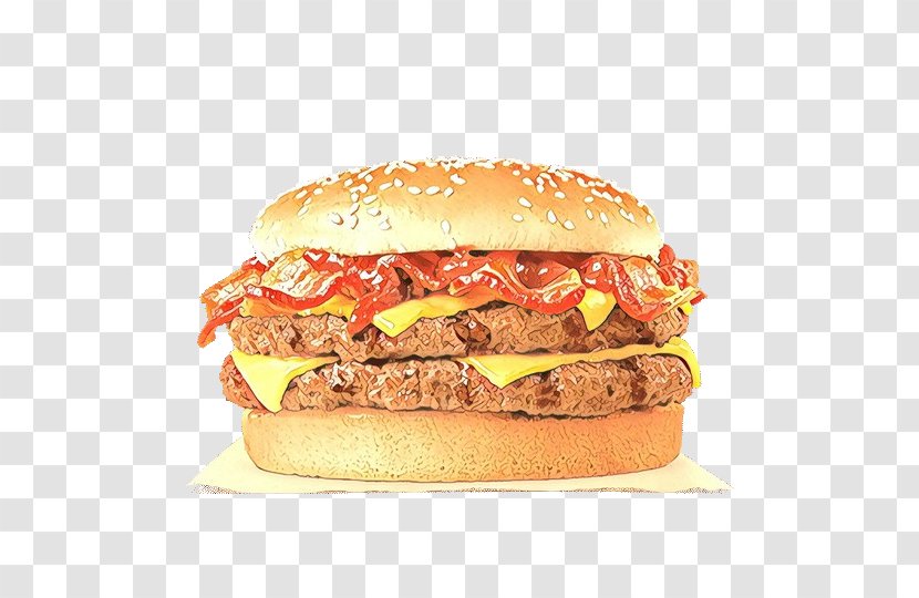 Junk Food Cartoon - Ham And Cheese Sandwich - Bacon Meat Transparent PNG