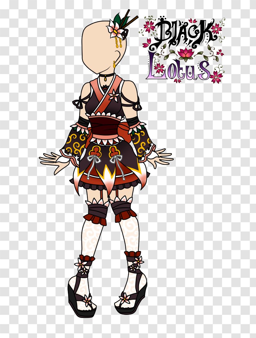 Costume Design Character Animated Cartoon - Black Lotus Transparent PNG