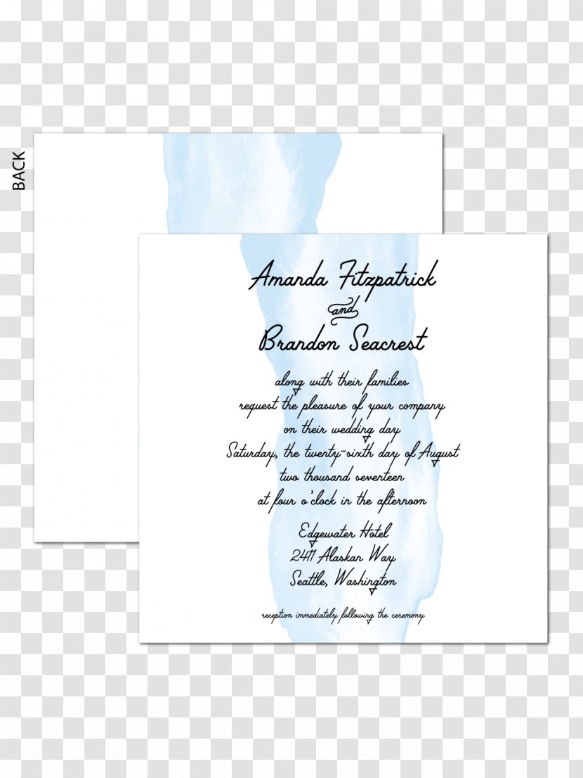 Paper Wedding Invitation Watercolor Painting Convite - Brush - Envelope Transparent PNG