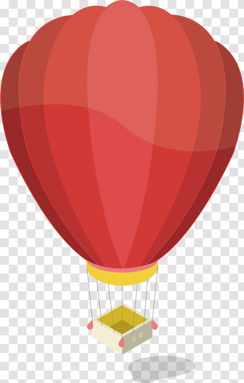 Hot Air Balloon Euclidean Vector Vecteur - Heart Transparent PNG
