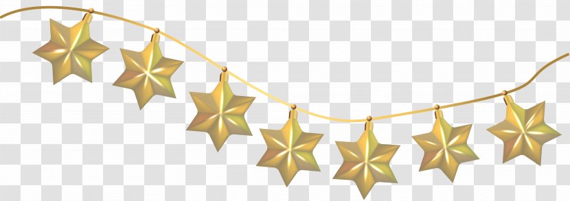 Star Clip Art - Plant - Gold Decoration Transparent PNG