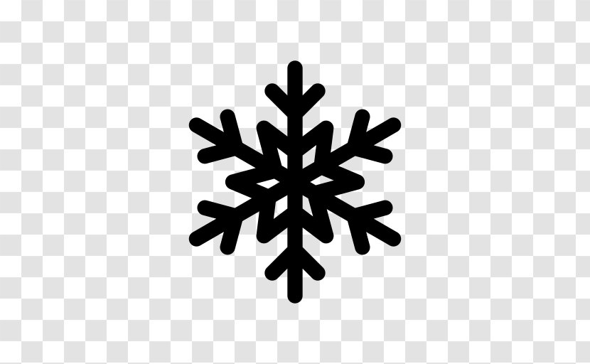 Snowflake Shape - Black And White - Creative Winter Transparent PNG