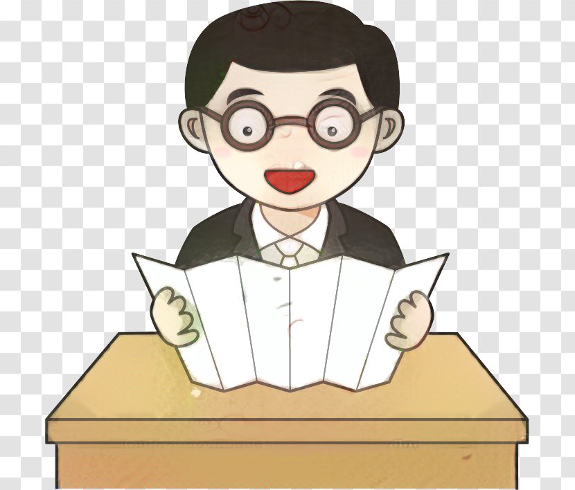 Reading Cartoon - Job - Finger Transparent PNG