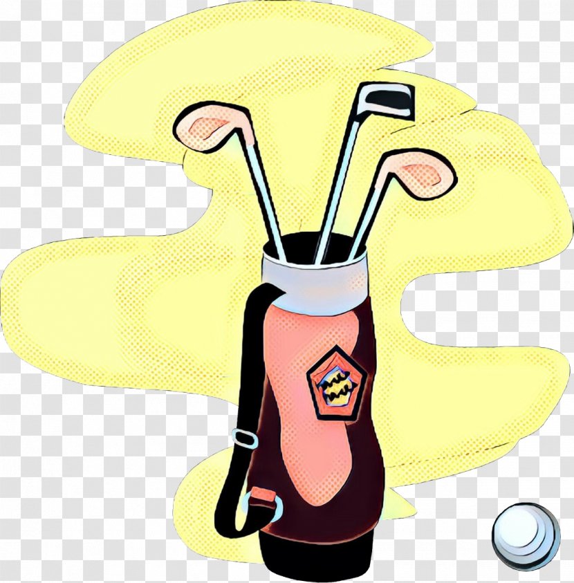 Golfbag Clip Art Golf Clubs - Yellow - Stroke Mechanics Transparent PNG