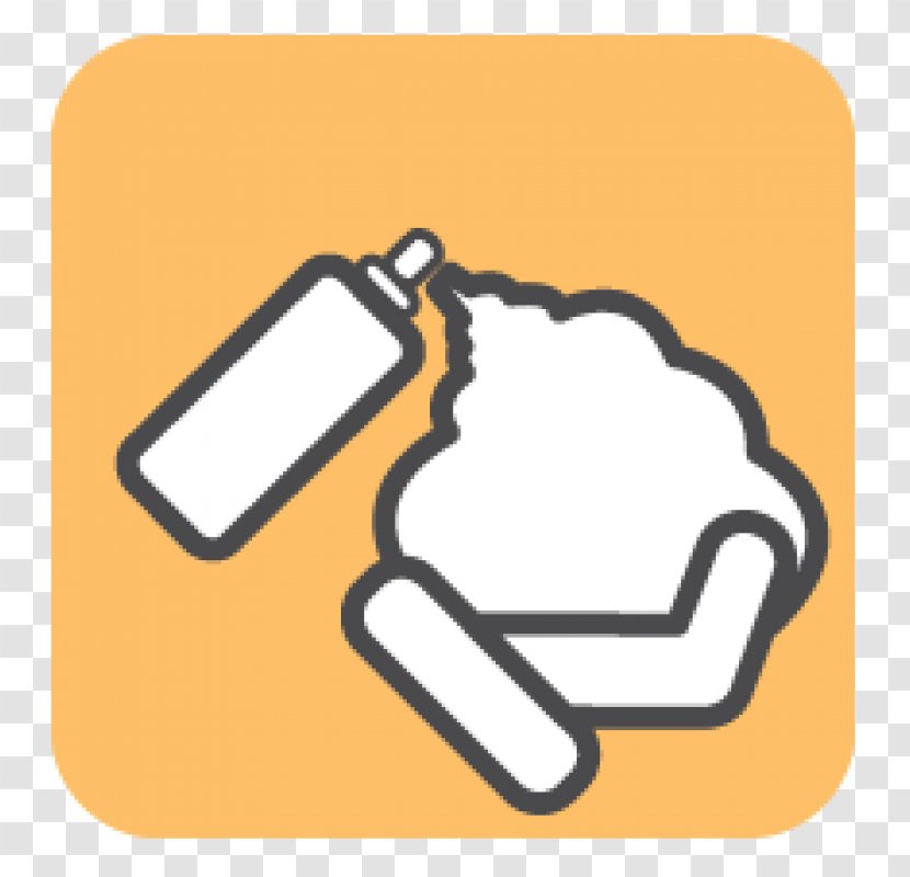 Line Technology Finger - Yellow Transparent PNG