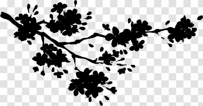 Pattern Plant Stem Desktop Wallpaper Leaf Flower - Branch - Blackandwhite Transparent PNG